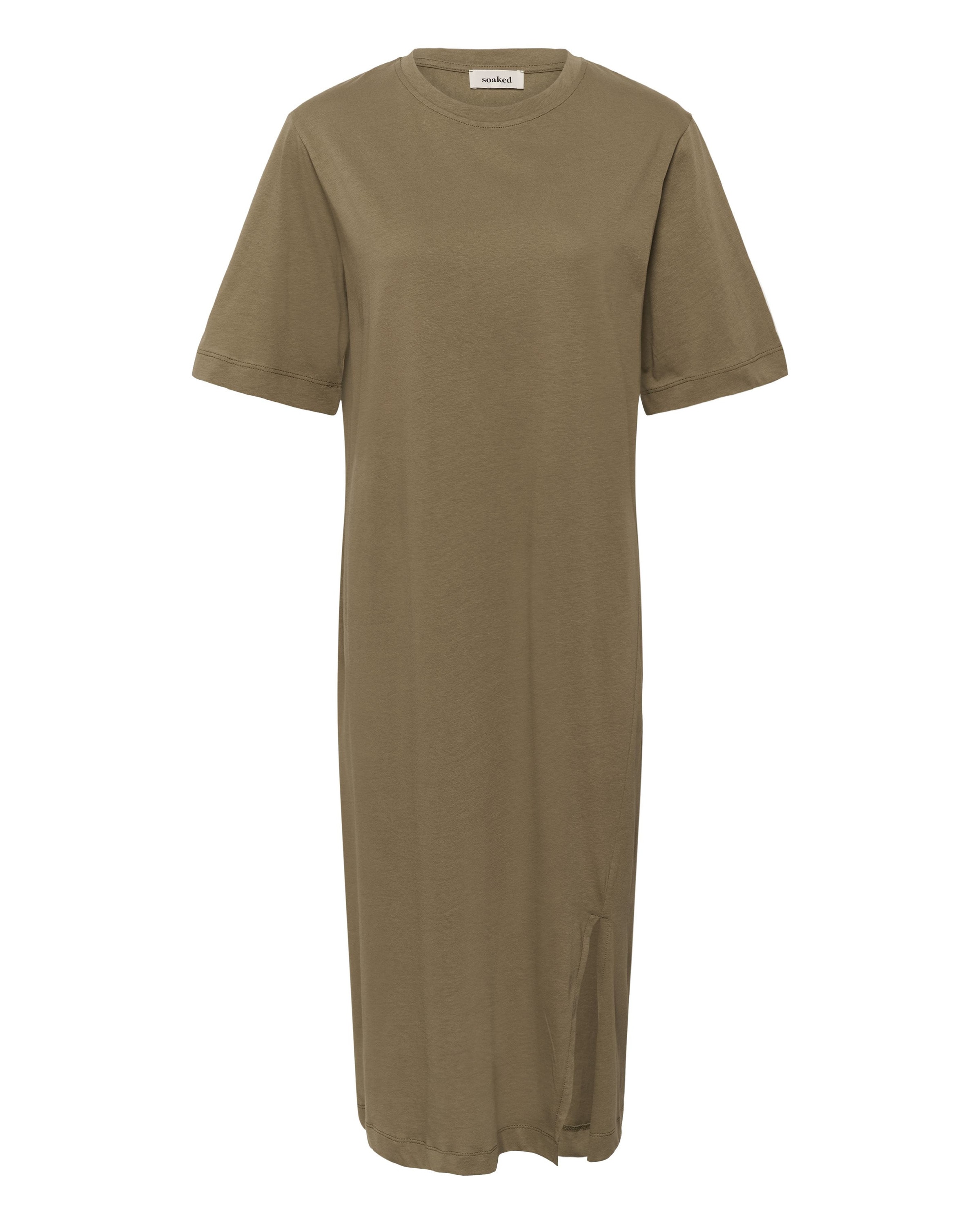SOAKED IN LUXURY Jurk 'Eve' in Groen: voorkant