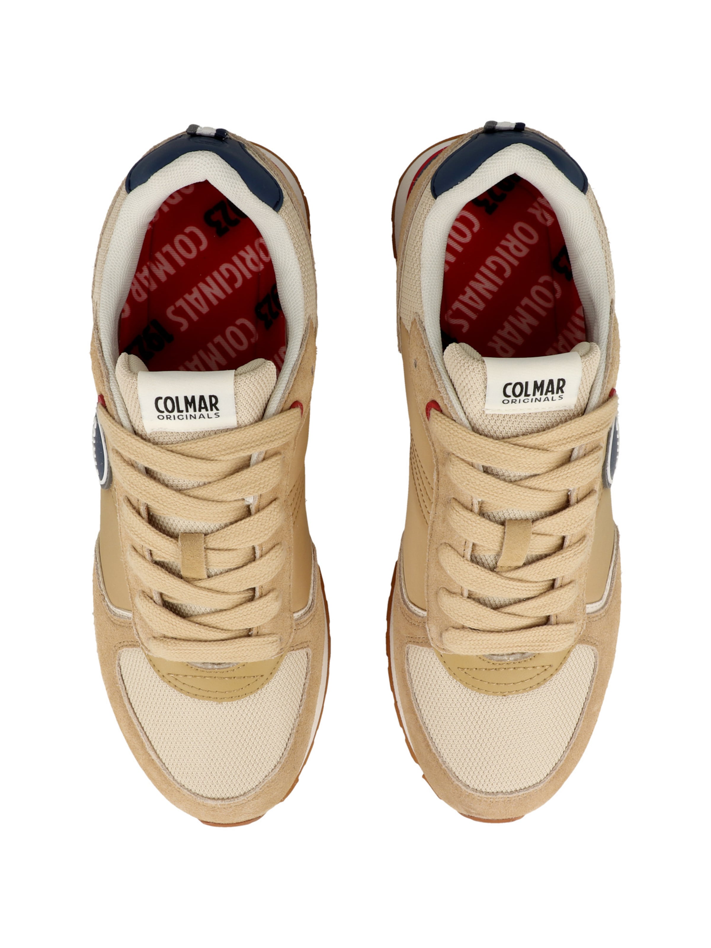 Baskets basses 'Travis Block' Colmar en beige