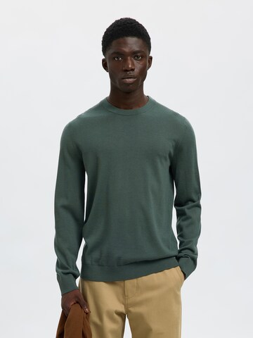 SELECTED Trui 'SLHTray' in Groen: voorkant