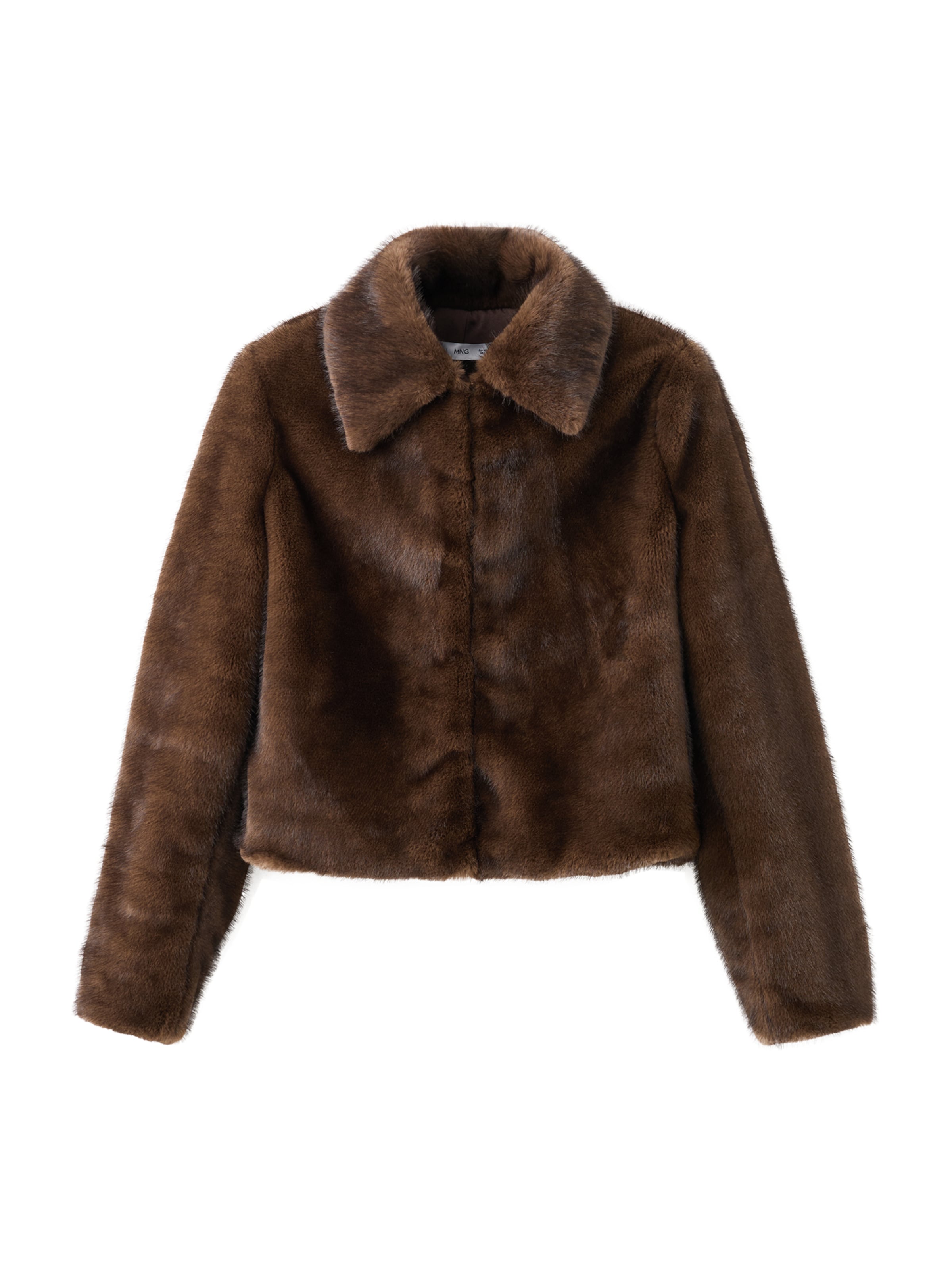 MANGO Tussenjas 'Xbruna' in Bruin: voorkant