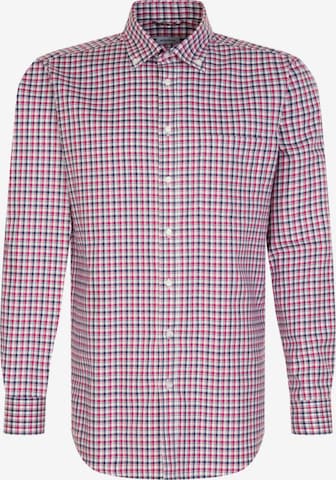 Coupe regular Chemise business 'Smart Essentials' SEIDENSTICKER en rose : devant