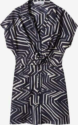 Robe-chemise 'Mila' MANGO en noir : devant