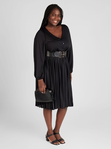 Robe 'Kasha' ABOUT YOU Curvy en noir