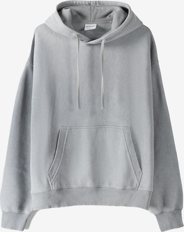 Bershka Sweatshirt in Grey: front