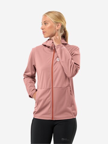 JACK WOLFSKIN - Casaco deportivo 'FELDBERG' em rosa: frente