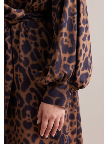 SEIDENSTICKER Shirt dress 'Schwarze Rose' in Brown