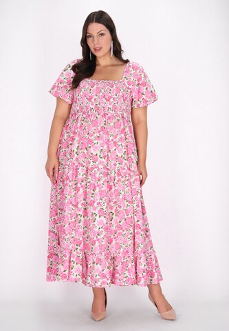faina Summer dress in Pink: front