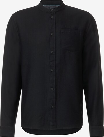 Street One MEN Regular fit Button Up Shirt in Black: front