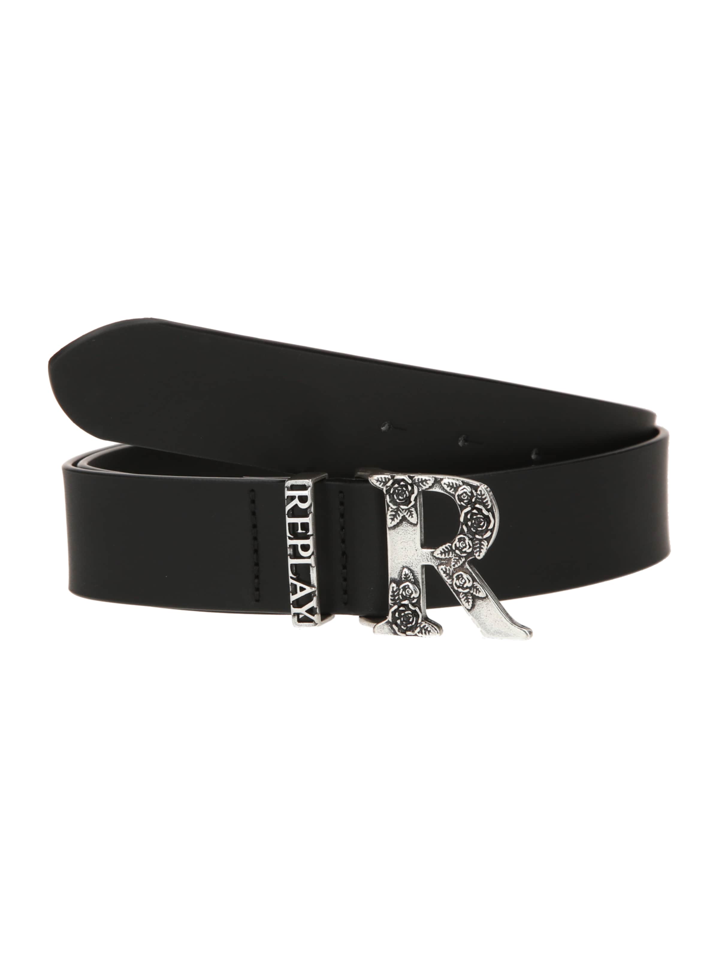 REPLAY Bälte i svart: framsida