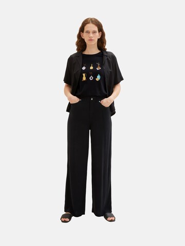 TOM TAILOR Shirts i sort