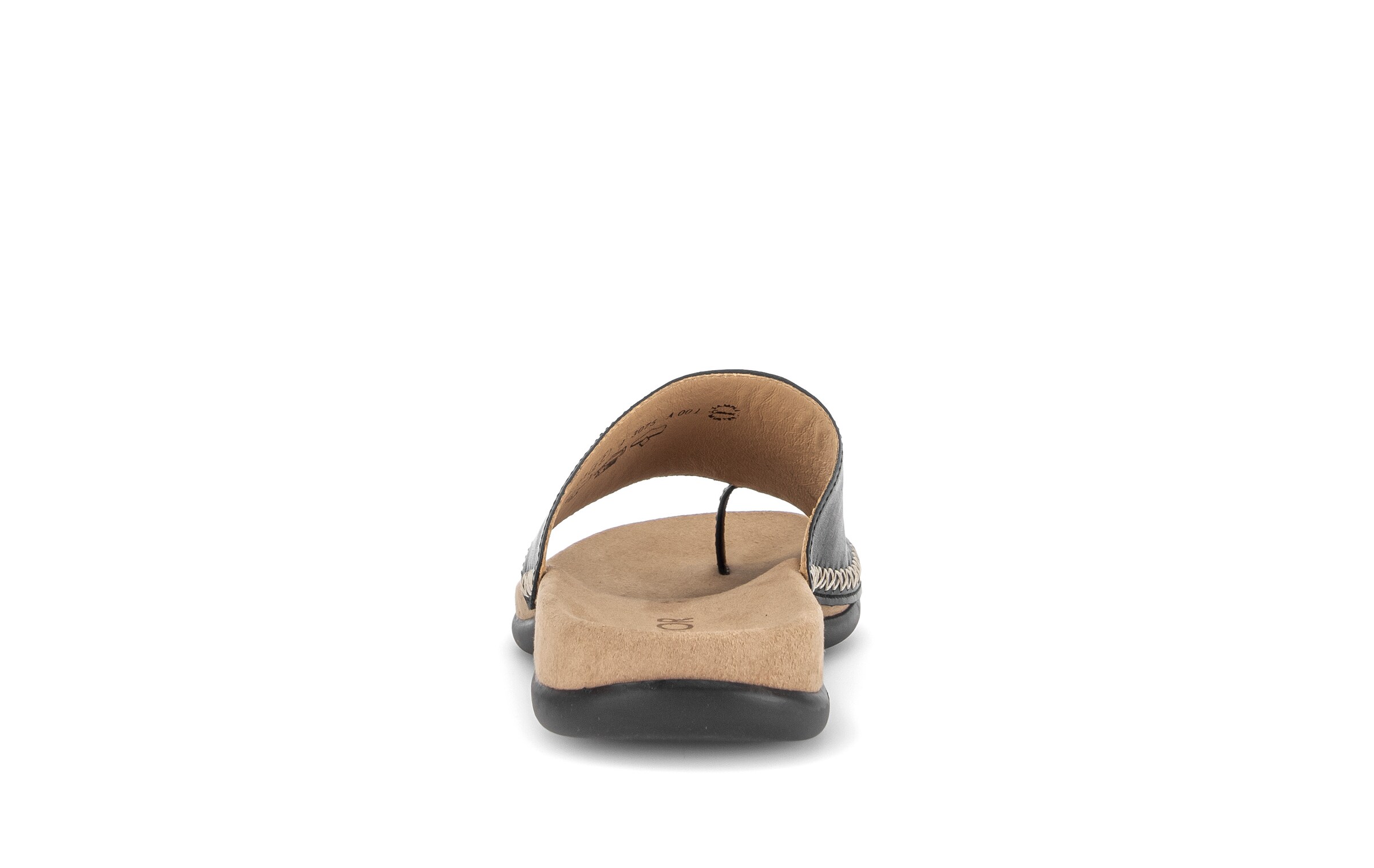 GABOR T-Bar Sandals in Black
