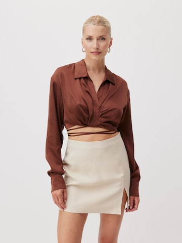 LeGer by Lena Gercke Bluse 'Belana' i brun: forside