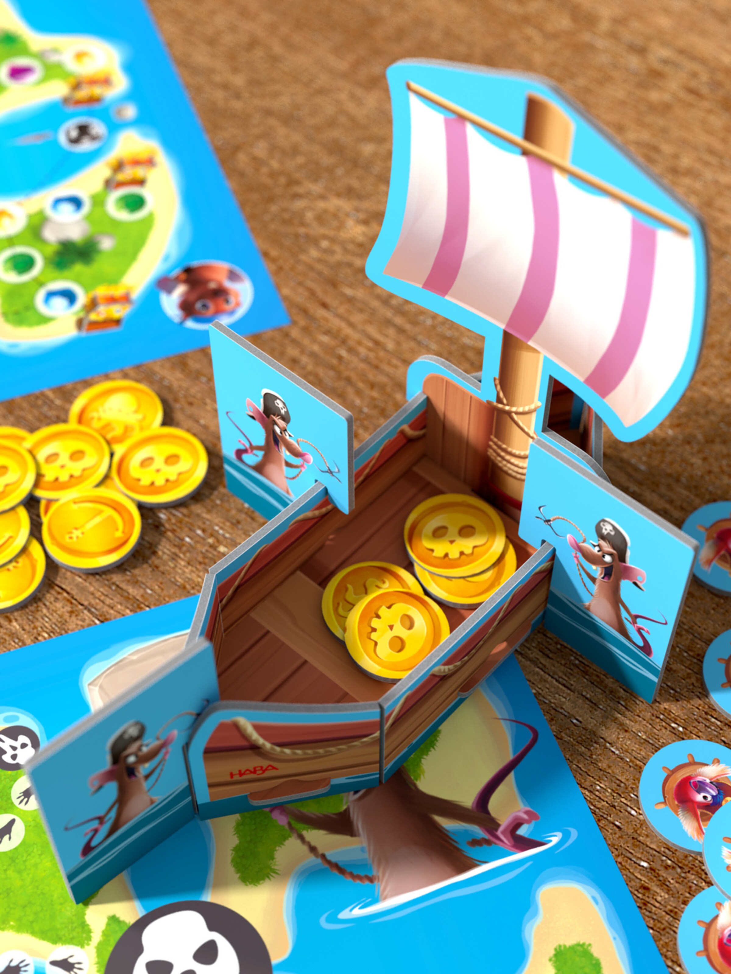HABA Spel ' Schatzkarte Ahoi ' in Gemengde kleuren
