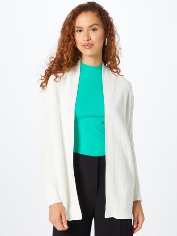 Club Monaco Knit Cardigan in White: front