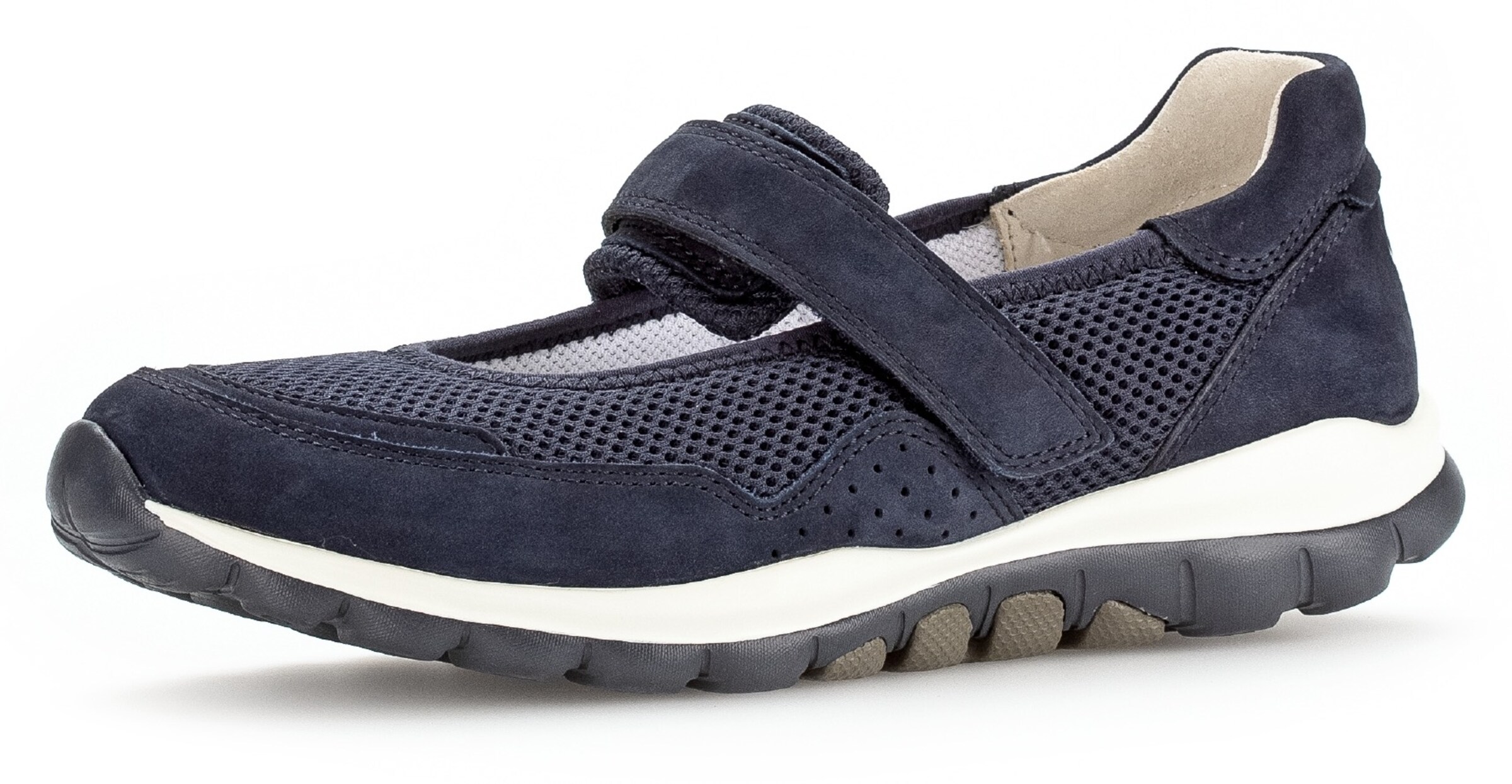 GABOR Strap ballerina in Blue: front