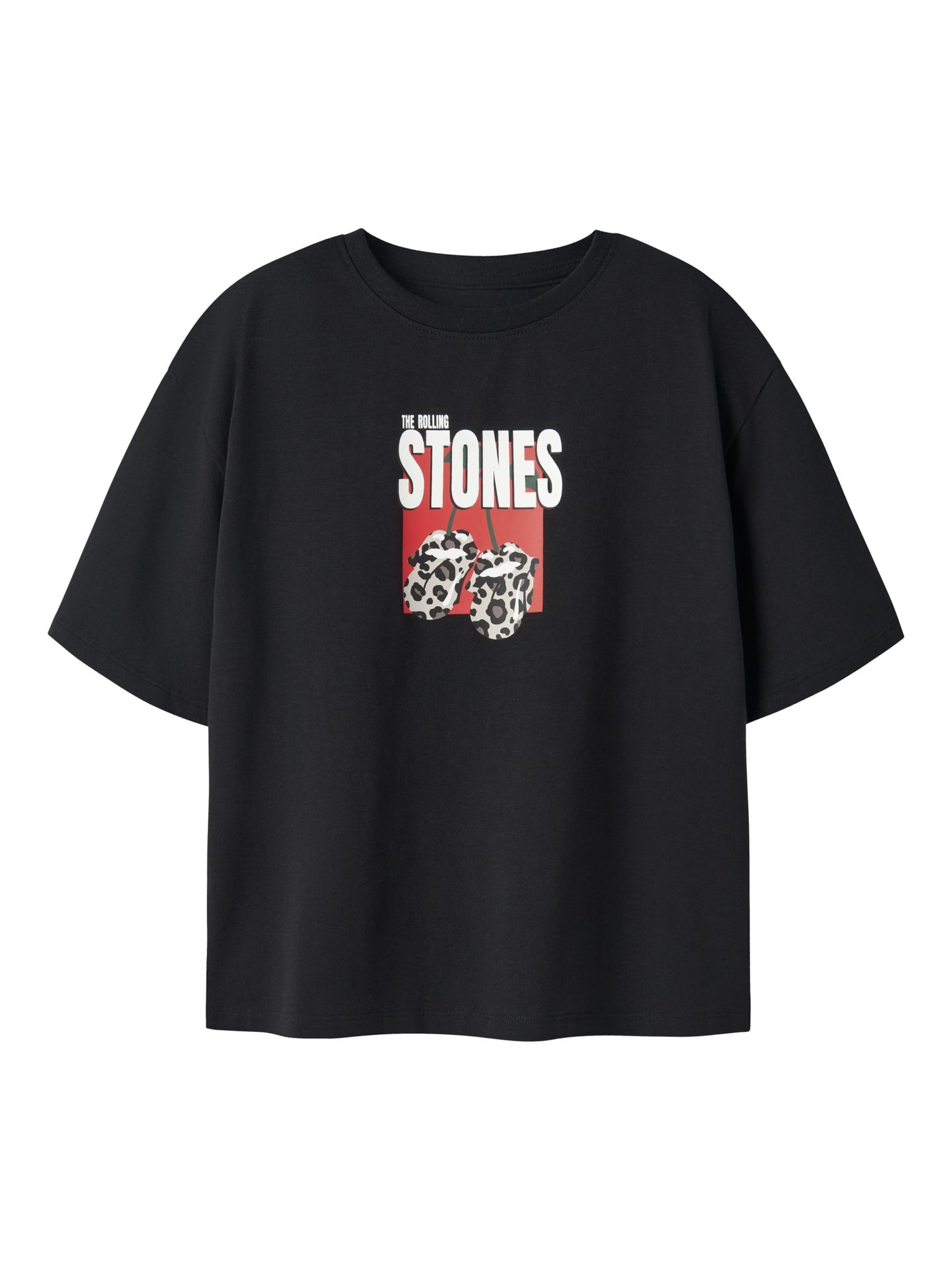 NAME IT - Top 'Glitzer' en negro: frente