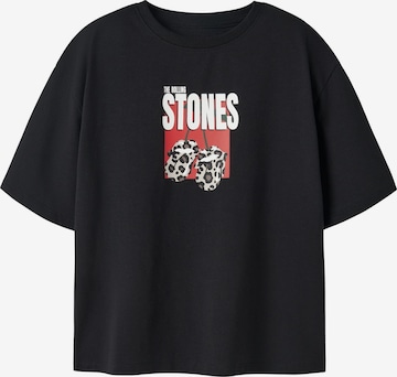 NAME IT - Top 'Glitzer' en negro: frente