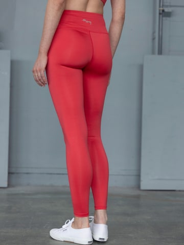 Hey Honey Skinny Leggings in Red