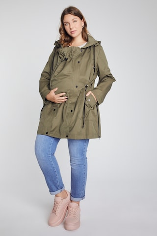 Ulla Popken Between-Season Jacket in Green