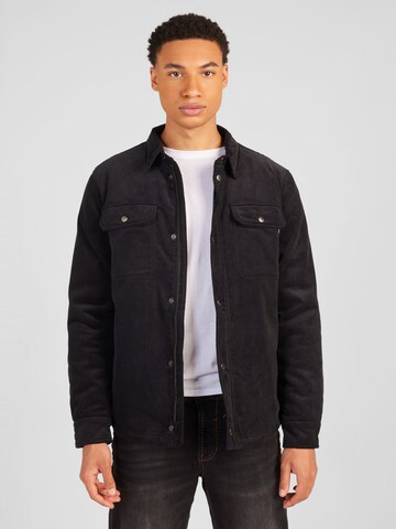 Vintage Industries Between-Season Jacket 'Steven' in Black: front