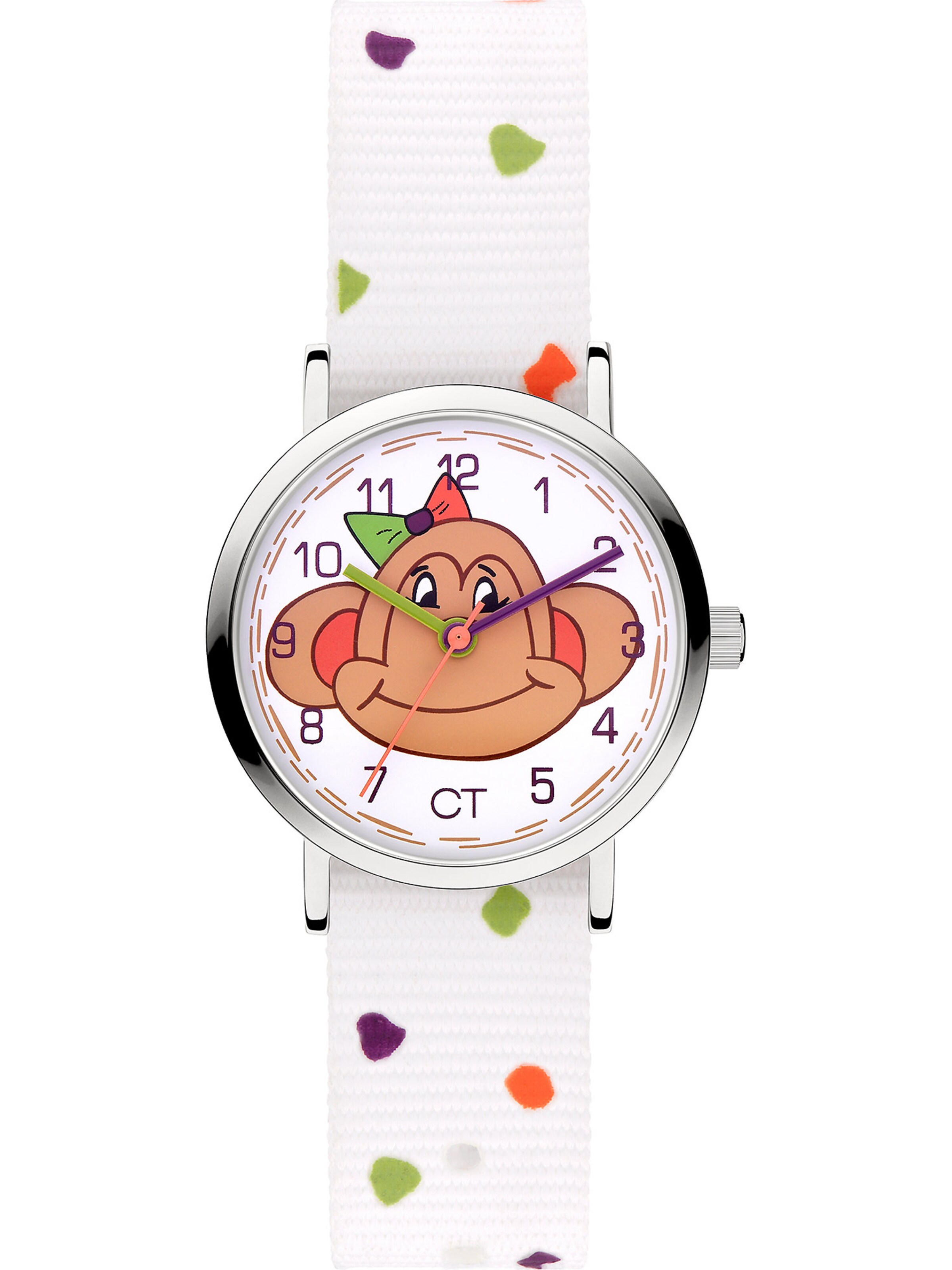 Cool Time Watch in White: front