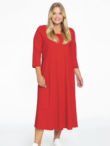 Yoek Dress in Red: front