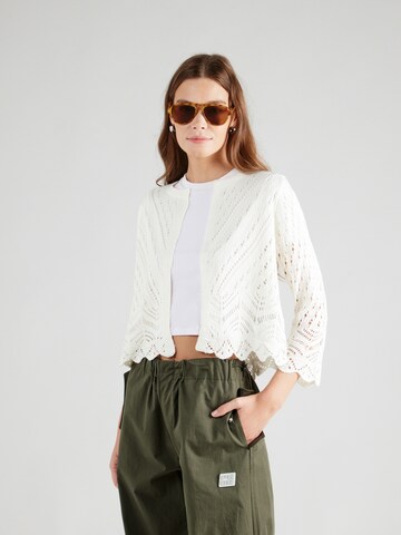 JDY Knit Cardigan 'Sun' in White: front