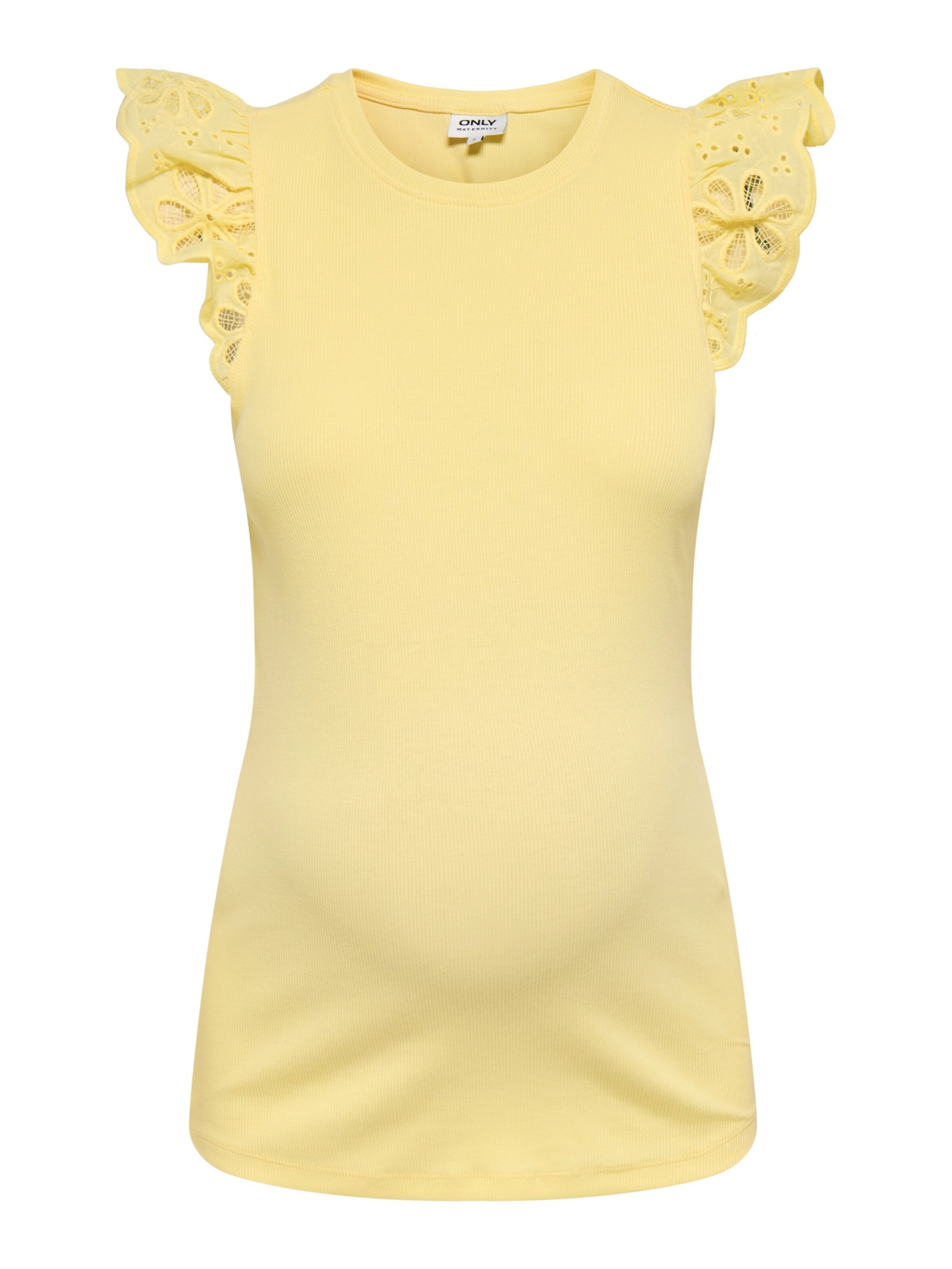 Only Maternity Koszulka 'OLMCESME' w kolorze żółty