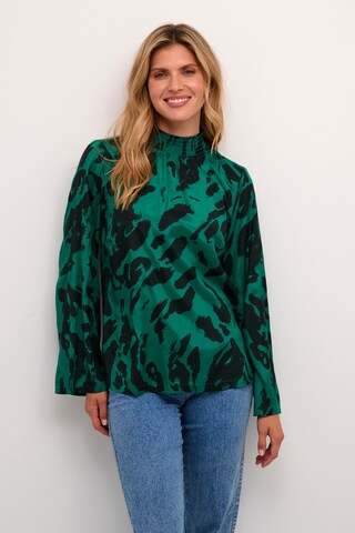 Kaffe Blouse 'Pollie' in Groen: voorkant