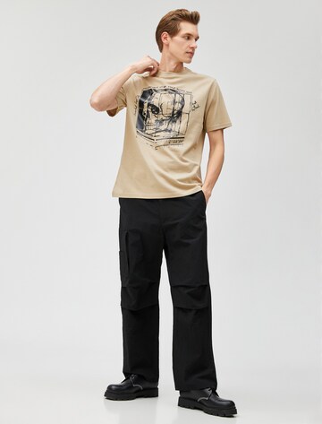 Koton T-Shirt in Beige