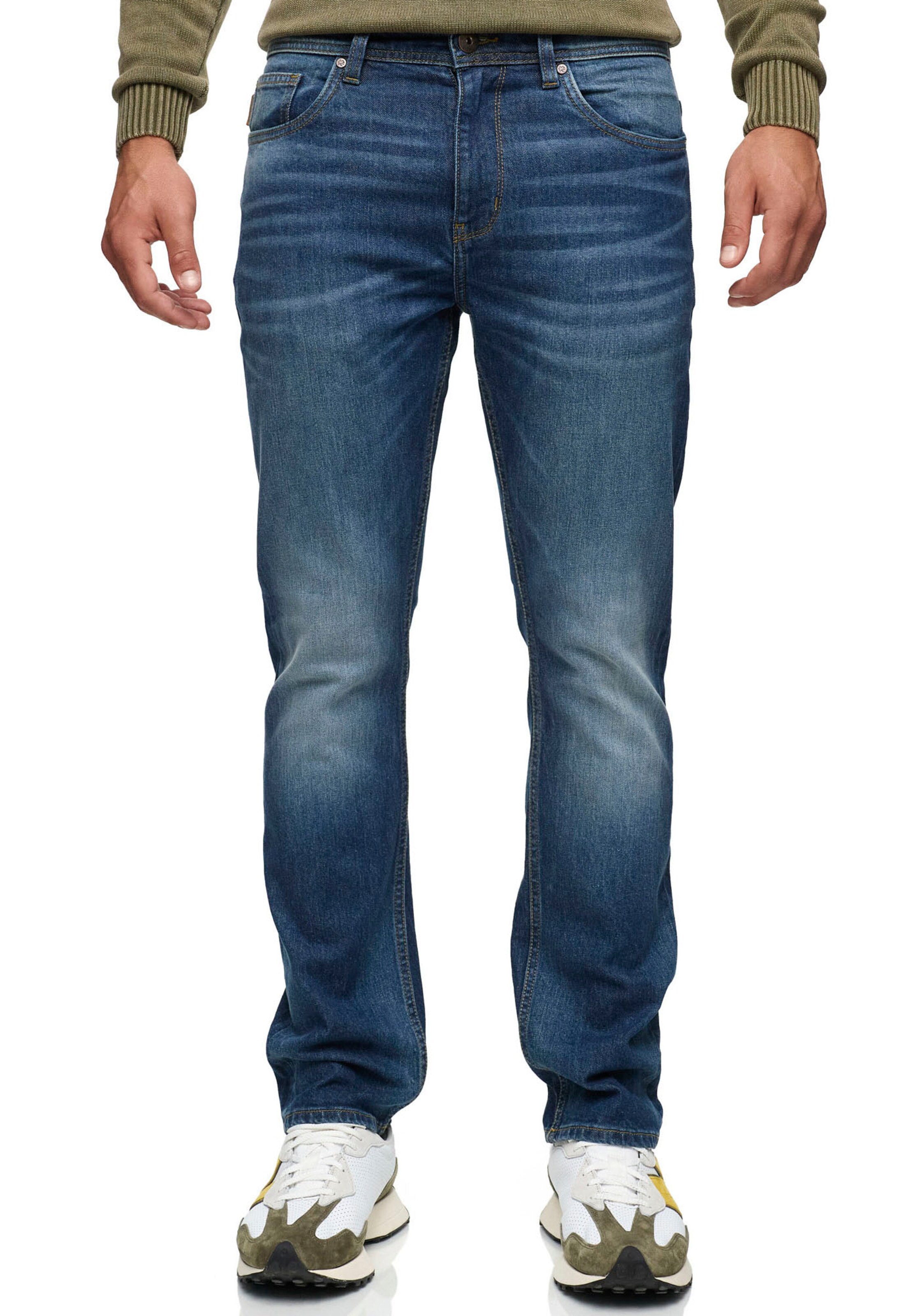 INDICODE JEANS Regular Jeans in Blue: front