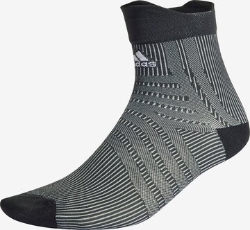 ADIDAS SPORTSWEAR Athletic Socks 'Performance Graphic Quarter' in Black