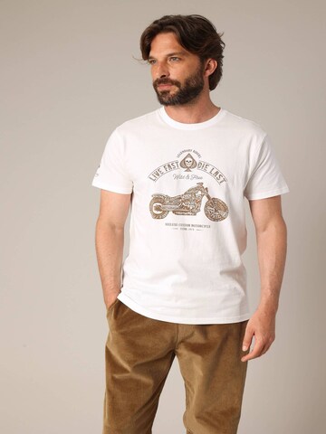 T-Shirt 'PARK' Deeluxe en blanc : devant