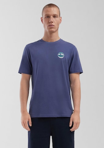 T-Shirt QS en bleu : devant