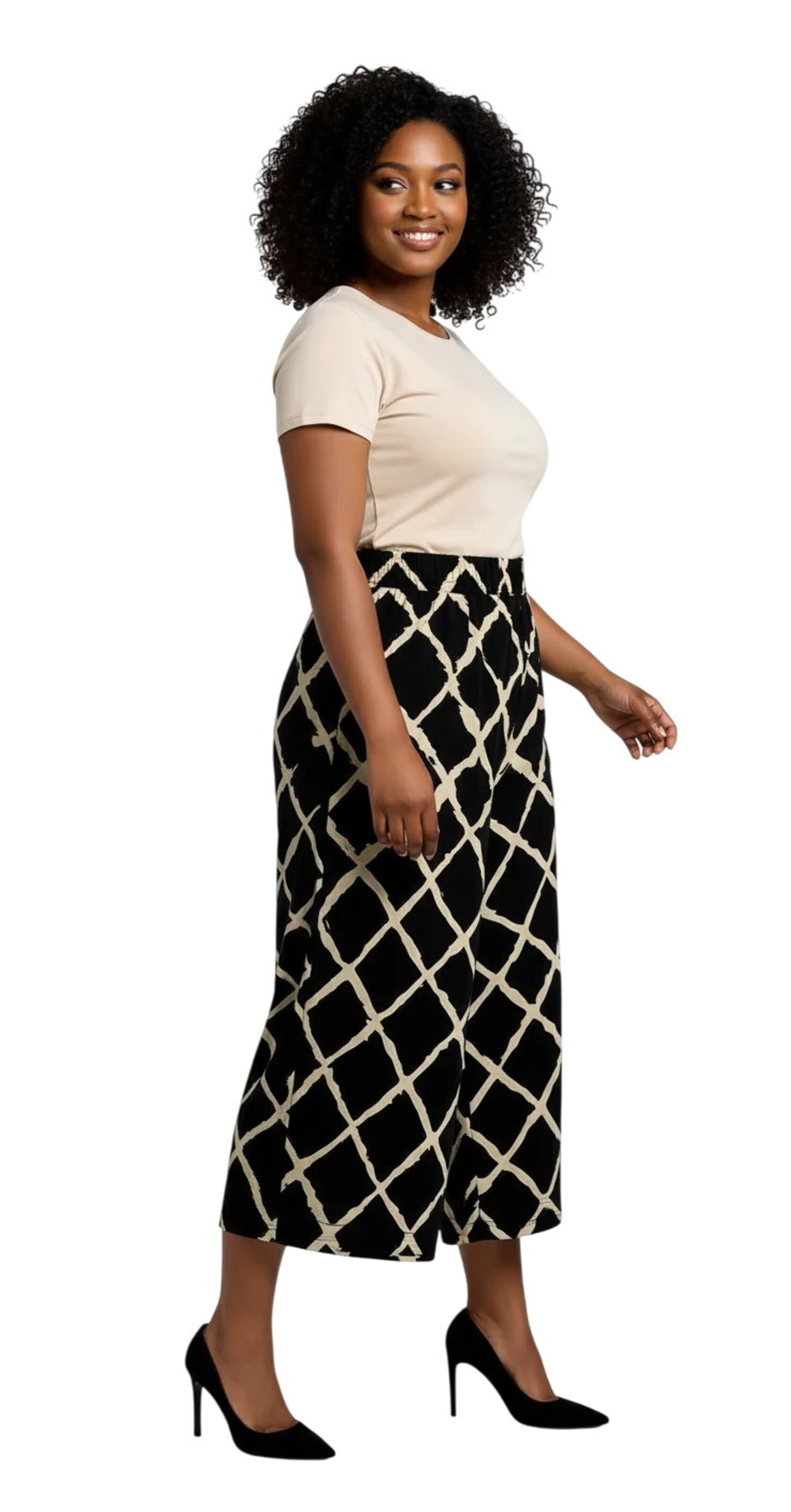 Wide Leg Pantalon Shape Of You en noir