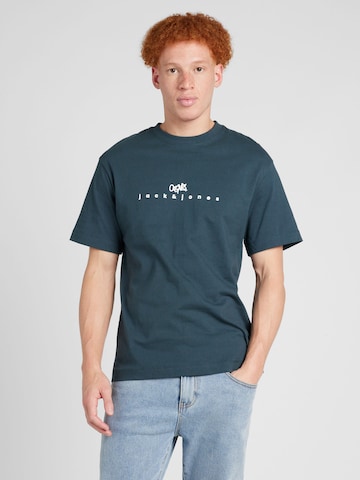 JACK & JONES Bluser & t-shirts 'Silverlake' i grøn: forside