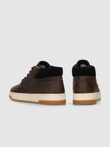 PME Legend Låg sneaker 'Porter sneaker in waxed leather' i grå