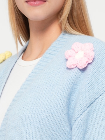 PIECES Knit Cardigan 'PCJenner' in Blue