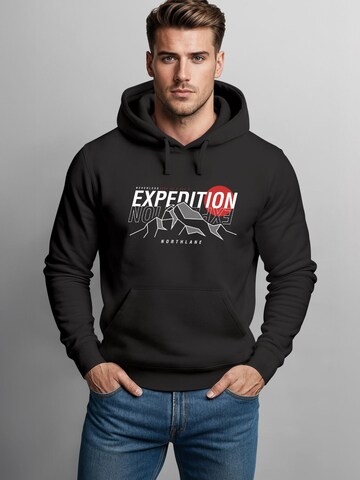 Neverless Sweatshirt 'Expedition Northlane' in Black