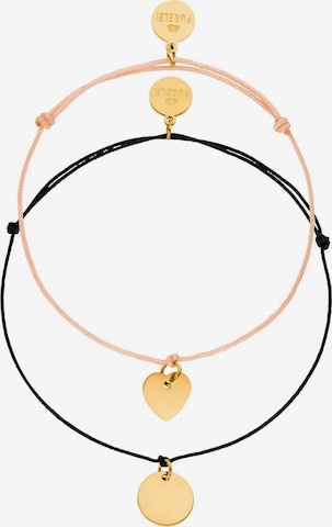 PURELEI Armband 'Fate' in Schwarz: Vorderseite