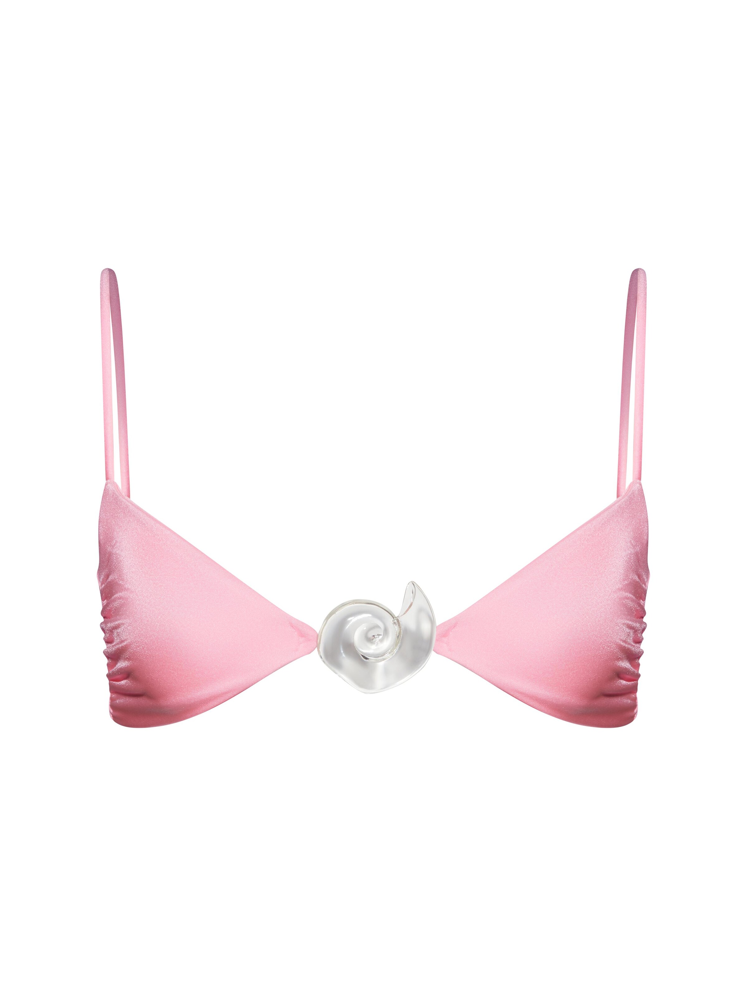 rozā SALT&WAVE Trijstūra formas Bikini augšdaļa 'Aphrodite Top': no priekšpuses