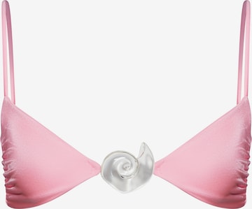 rozā SALT&WAVE Bikini augšdaļa 'Aphrodite Top': no priekšpuses