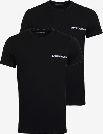 T-Shirt Emporio Armani en noir : devant