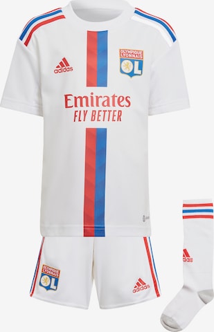 ADIDAS PERFORMANCE Tracksuit 'Olympique Lyon' in White: front