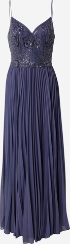 Unique Evening Dress in Blue: front