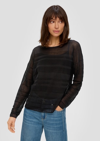 s.Oliver Pullover in Schwarz: predná strana