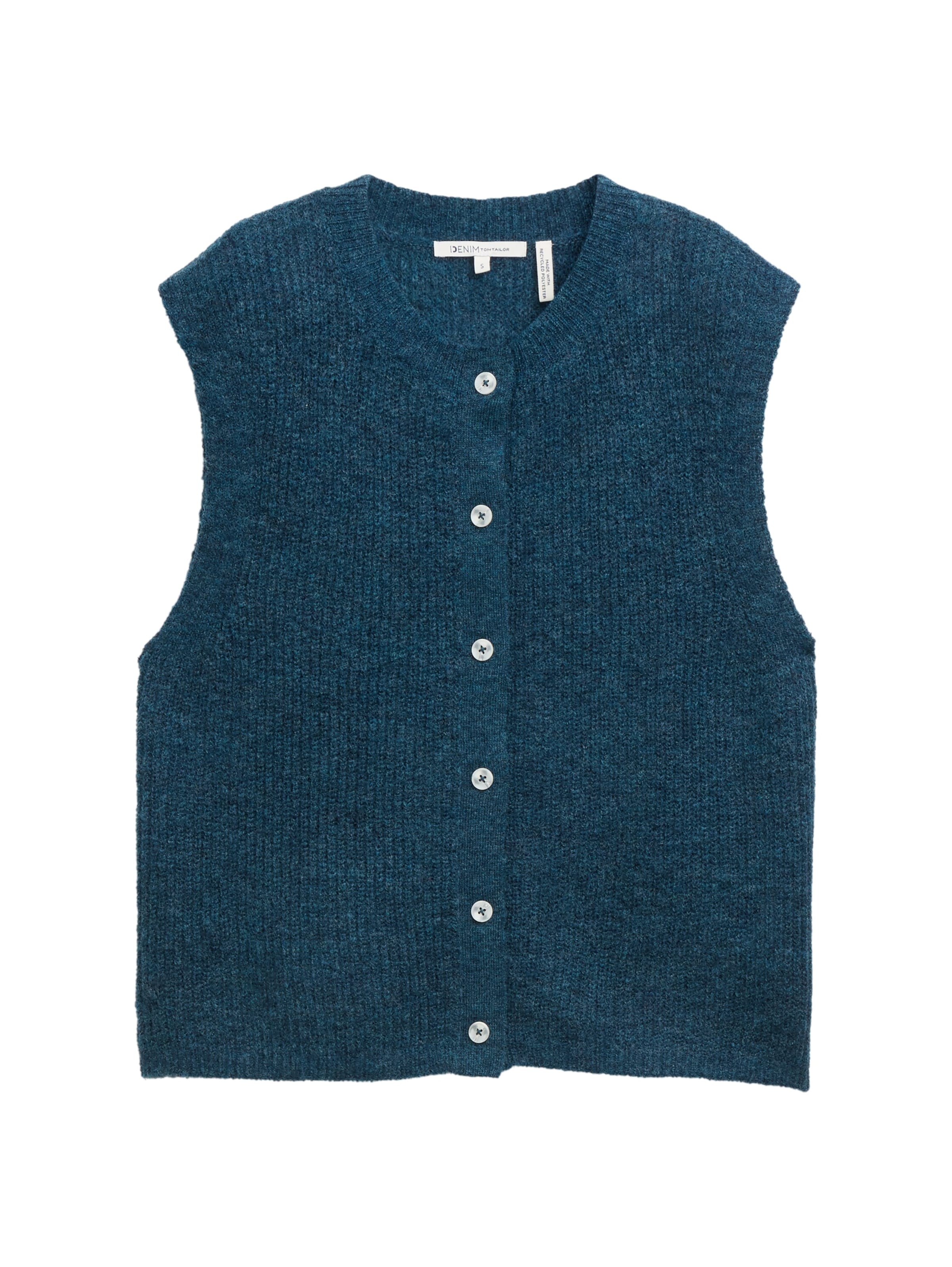 TOM TAILOR DENIM Vest in Blue: front