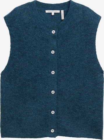 TOM TAILOR DENIM Strickjacke in Blau: Vorderseite