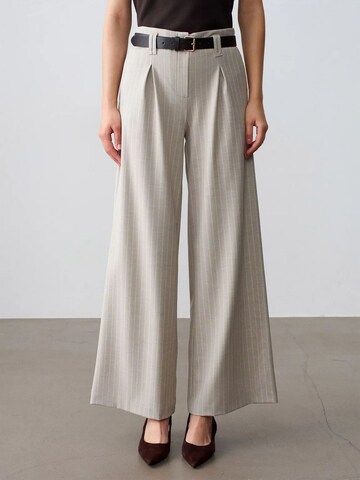 Dilvin Wide Leg Hose in Beige: Vorderseite