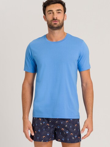 Hanro Shirt in Blauw: voorkant